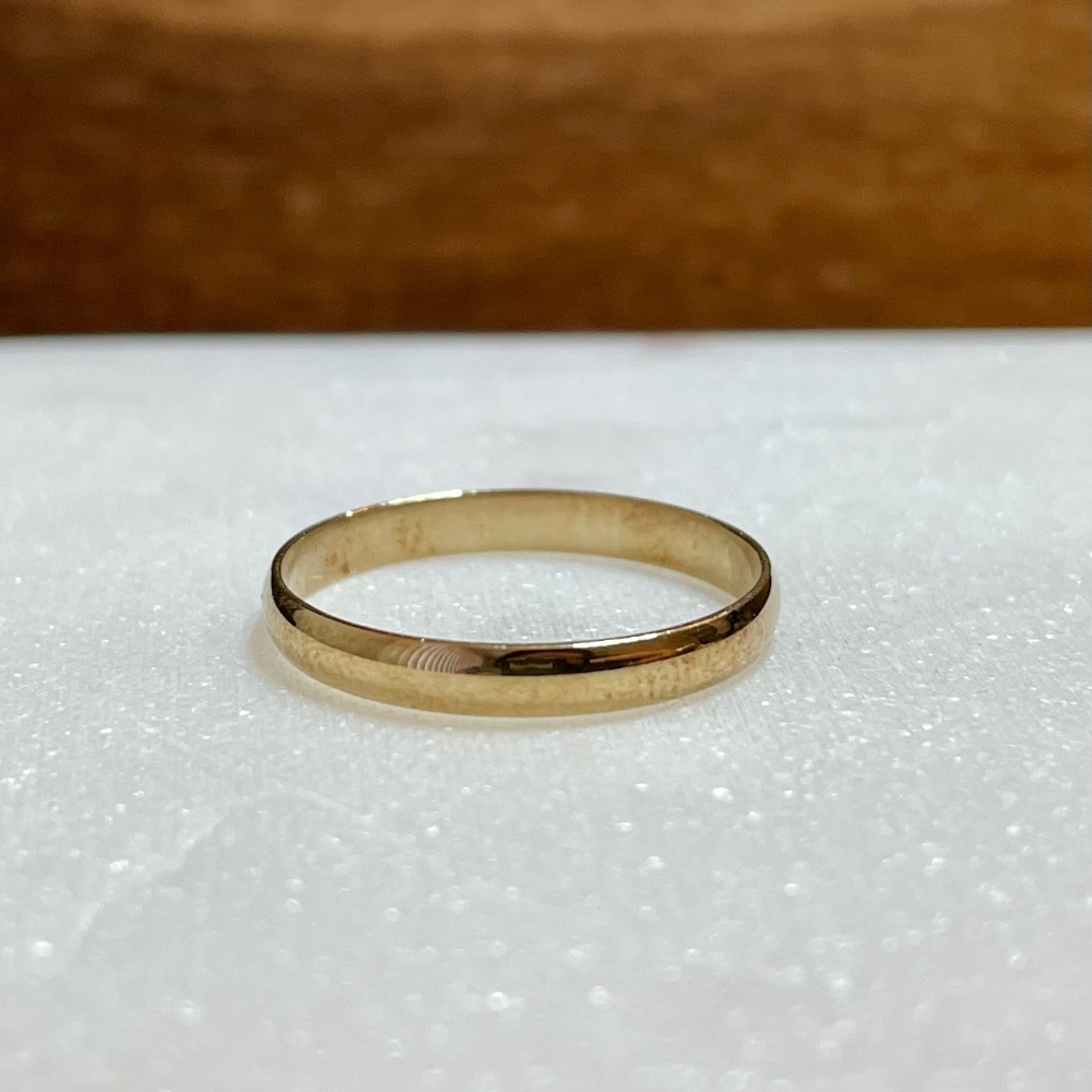 Men's/Women's 10K Yellow Gold 2.86mm Band Ring SZ 9.25